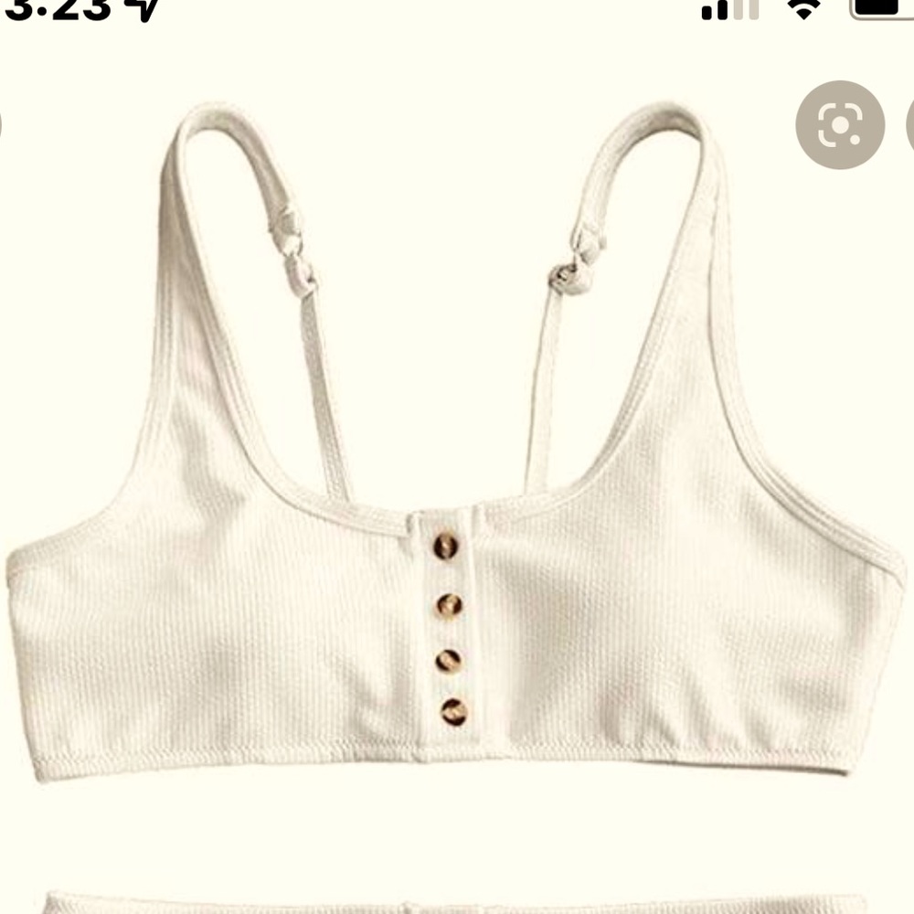 Zaful swim top med